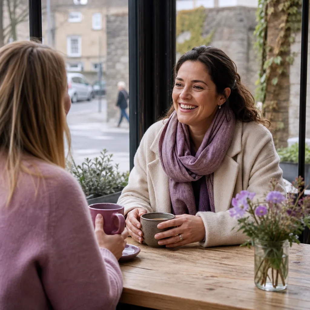 Two Gloucestershire singles exchanging thoughtful messages online